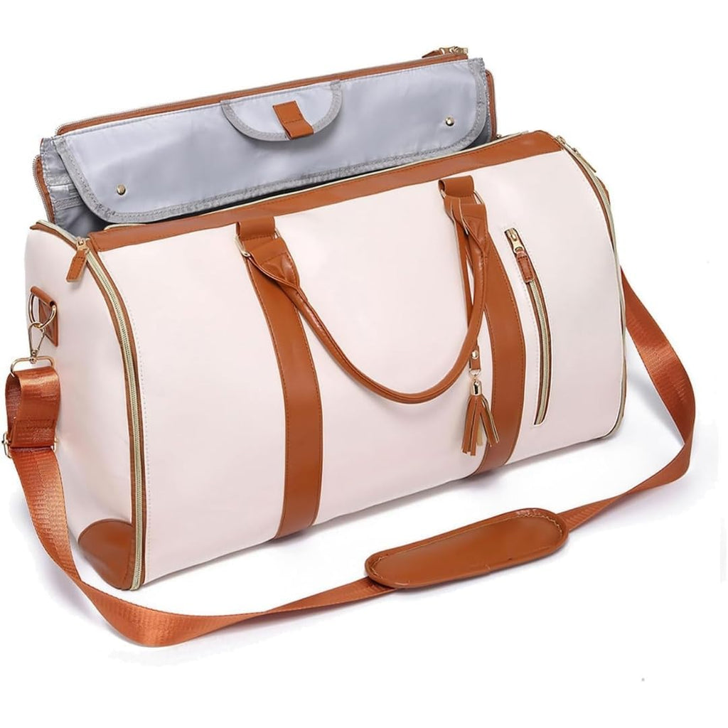 shopinow.in 2-in-1 Convertible Garment Duffle Bag with Shoe Pouch