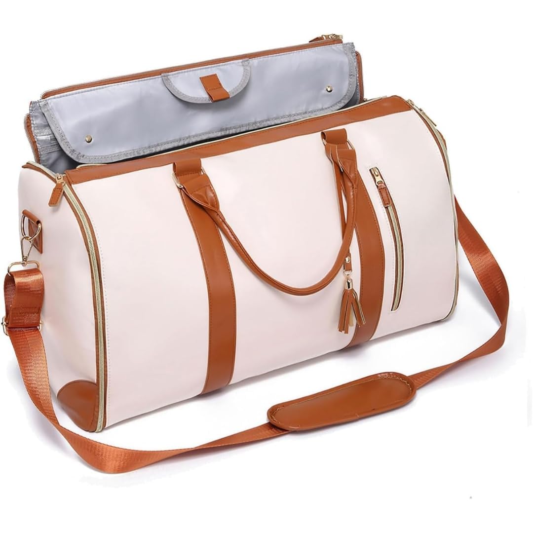 shopinow.in 2-in-1 Convertible Garment Duffle Bag with Shoe Pouch